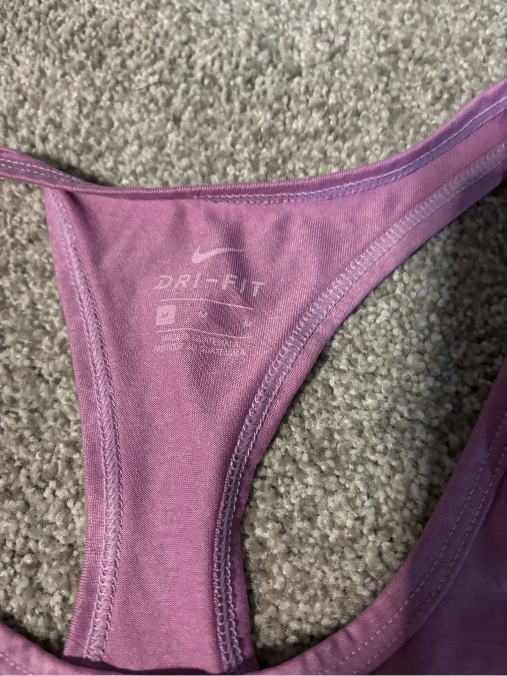 Nike Women's Purple Racerback Dri-FIT Tank